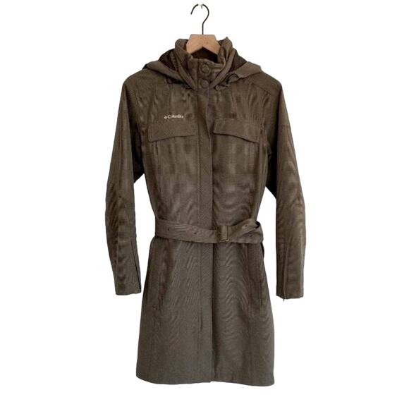 Columbia Titanium Waterproof Belted Jacket with Detachable Hood Size S - Picture 4 of 14
